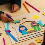 ⁦סצנת הלידה דו-שכבתית לצביעה⁩ – תמונה ⁦3⁩