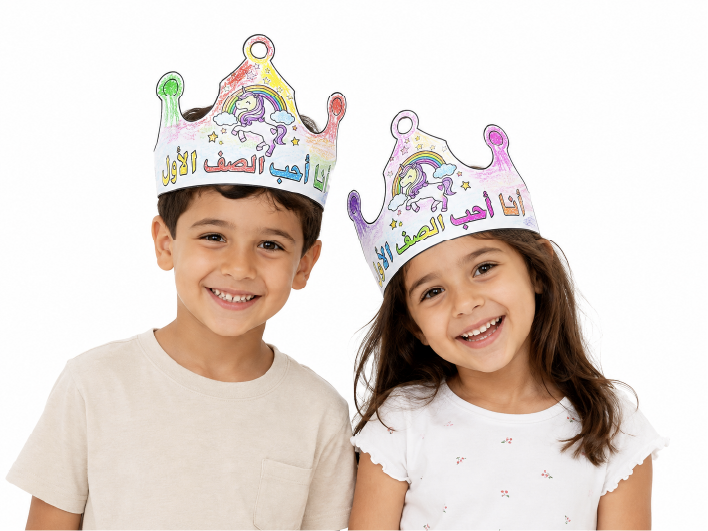 כתרים לצביעה – מארז לכיתה