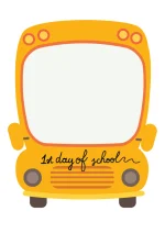 ⁦מסגרת צילום 1st Day of School – אוטובוס⁩ – תמונה ⁦2⁩