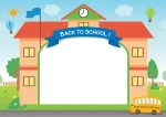 ⁦מסגרת צילום Back to School – בניין בית הספר⁩ – תמונה ⁦2⁩