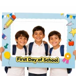 מסגרת צילום First Day of School – תכלת