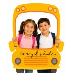 מסגרת צילום 1st Day of School – אוטובוס