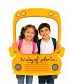 מסגרת צילום 1st Day of School – אוטובוס