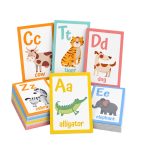 English animal alphabet flashcards