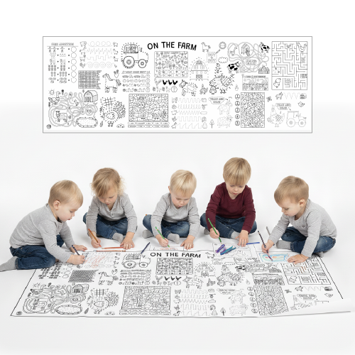 coloring-mat-29 שטיח צביעה – בחווה – תמונה 1