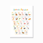 Animals Alphabet English poster