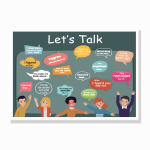 שיחון באנגלית (Let's Talk) – פוסטר