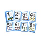 כרטיסיות מספרים 1-8 כלי תחבורה